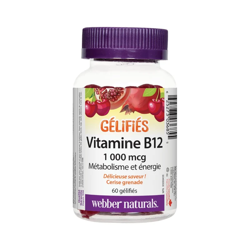 Webber Naturals - Vitamin B12 | 60 Gummies