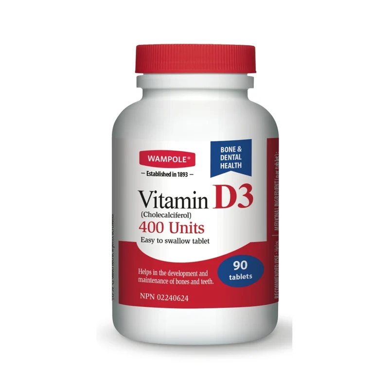 Wampole - Vitamin D 400 IU | 90 Tablets