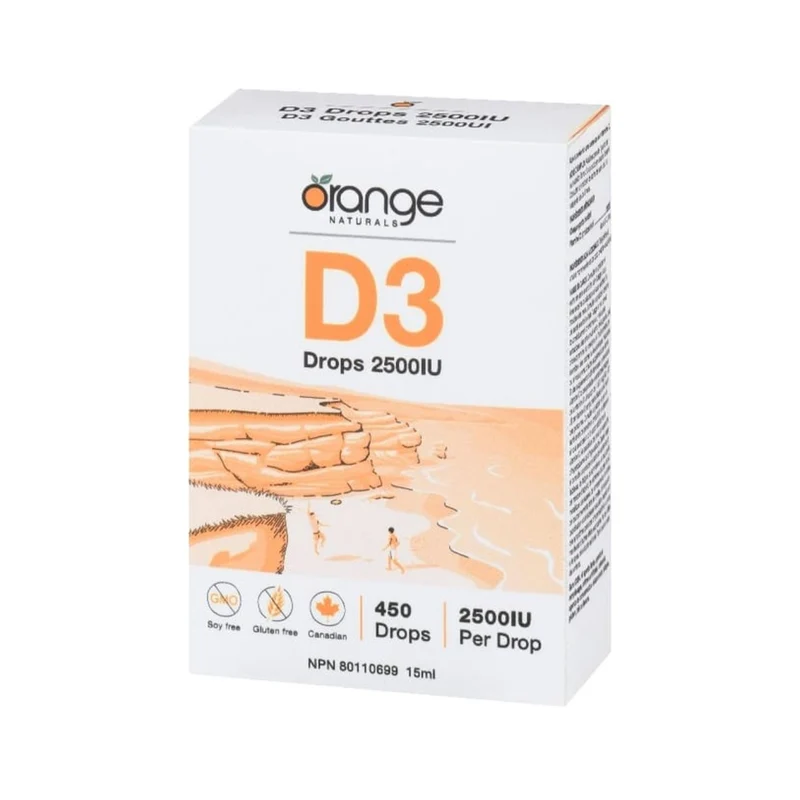 Orange Naturals - Vitamin D3 Drops 2500 IU | 15 mL