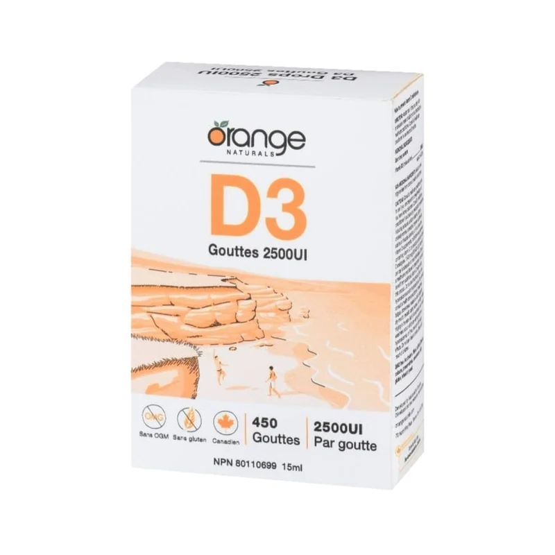 Orange Naturals - Vitamin D3 Drops 2500 IU | 15 mL