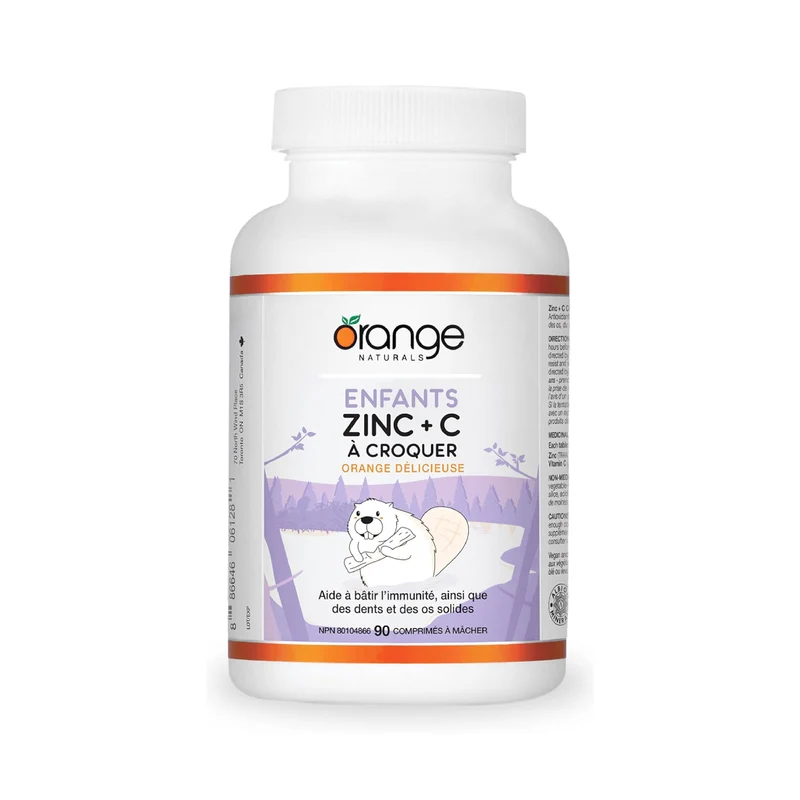Orange Naturals - Kids Zinc + C | 90 Chewable Tablets