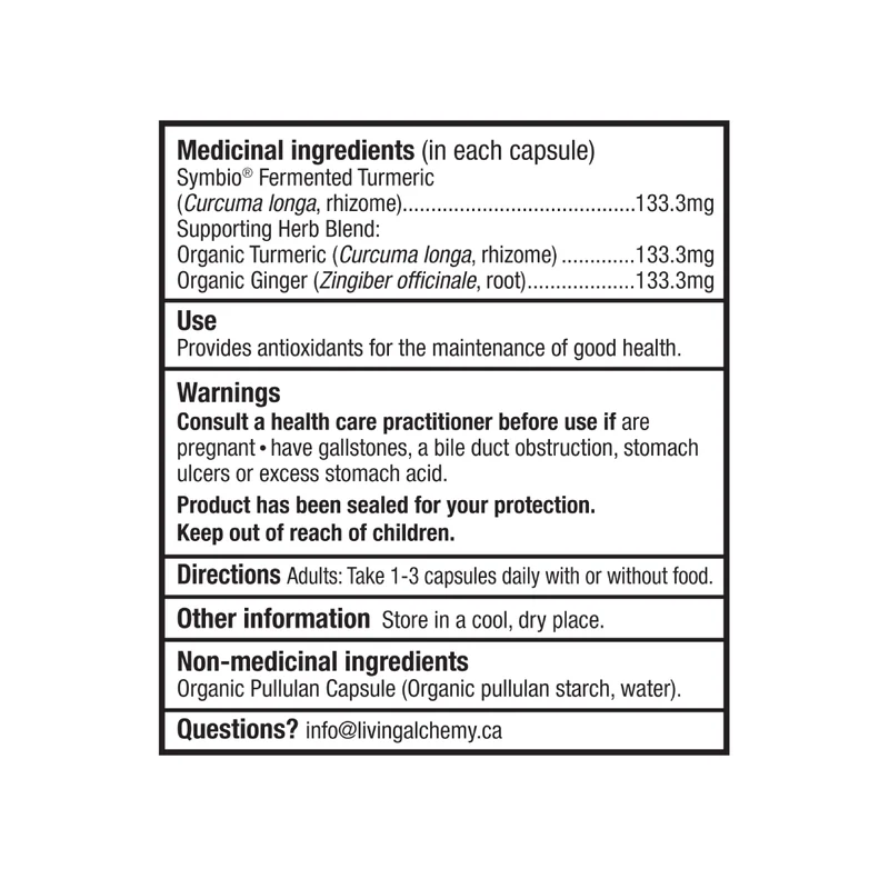 Living Alchemy - Turmeric | 120 Capsules