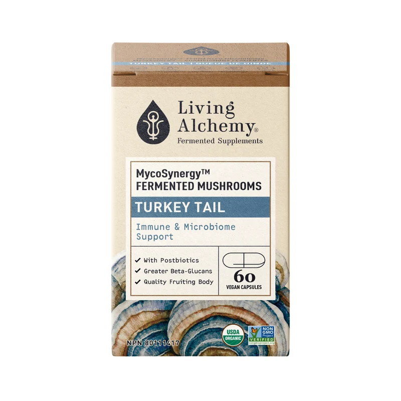 Living Alchemy - MycoSynergy Mushrooms Turkey Tail | 60 Capsules