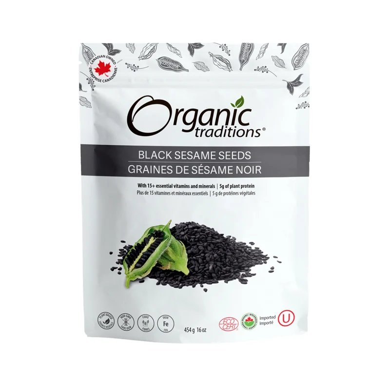 Organic Traditions - Black Sesame Seeds | 454 g