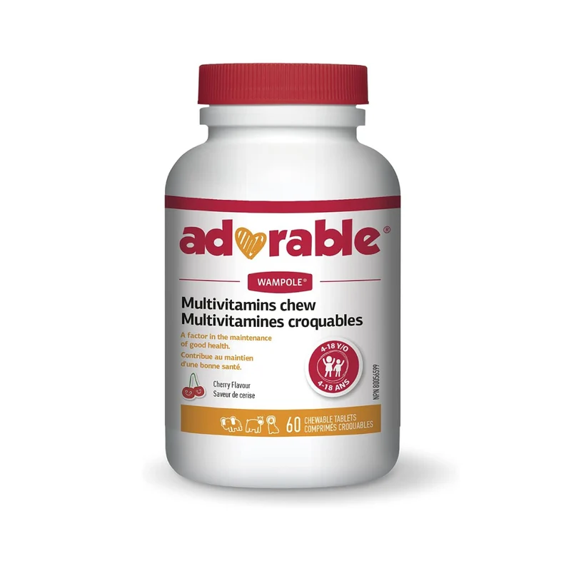 Wampole - Adorable Multivitamin | 60 Chewable Tablets