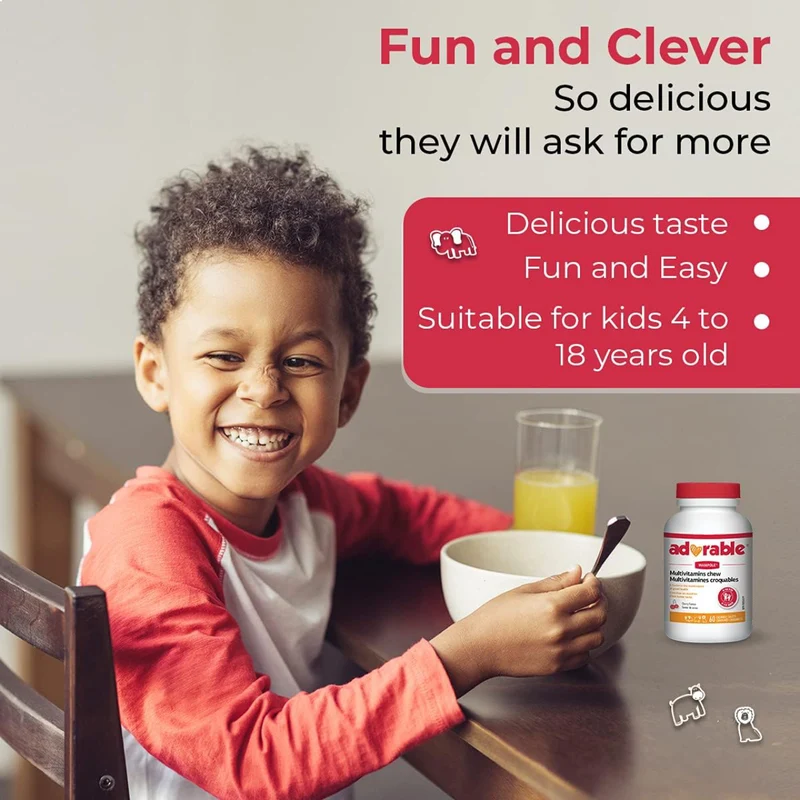 Wampole - Adorable Multivitamin | 60 Chewable Tablets
