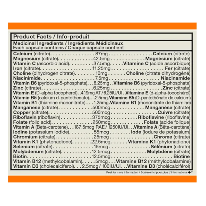 Orange Naturals - Prenatal Multivitamin | 90 Capsules