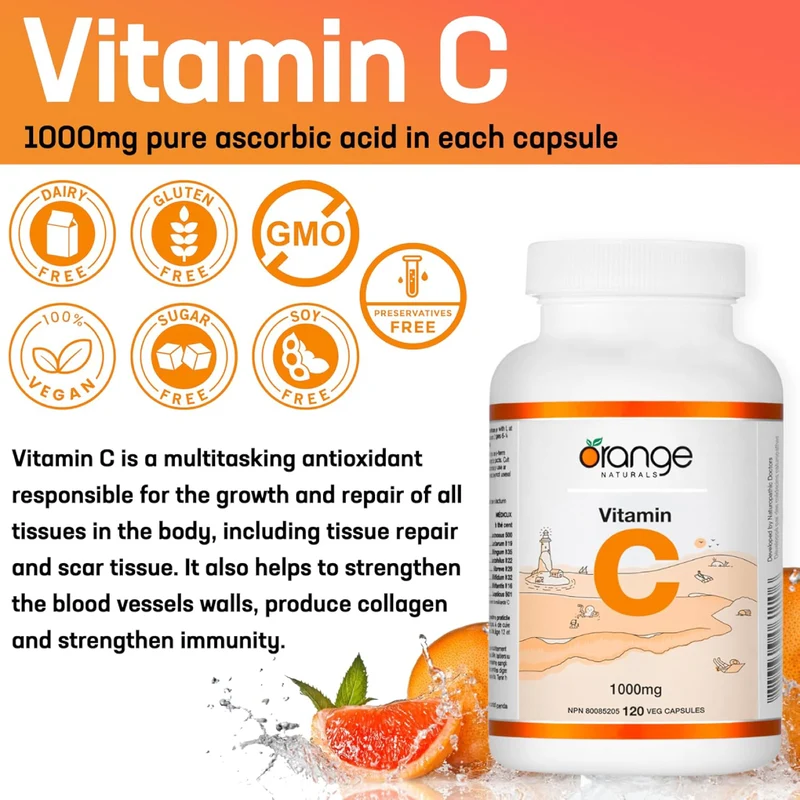 Orange Naturals - Vitamin C 1000 mg | 120 Capsules