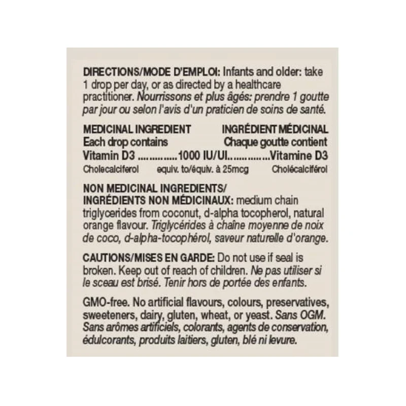 Orange Naturals - Vitamin D3 Orange Drops | 15 mL