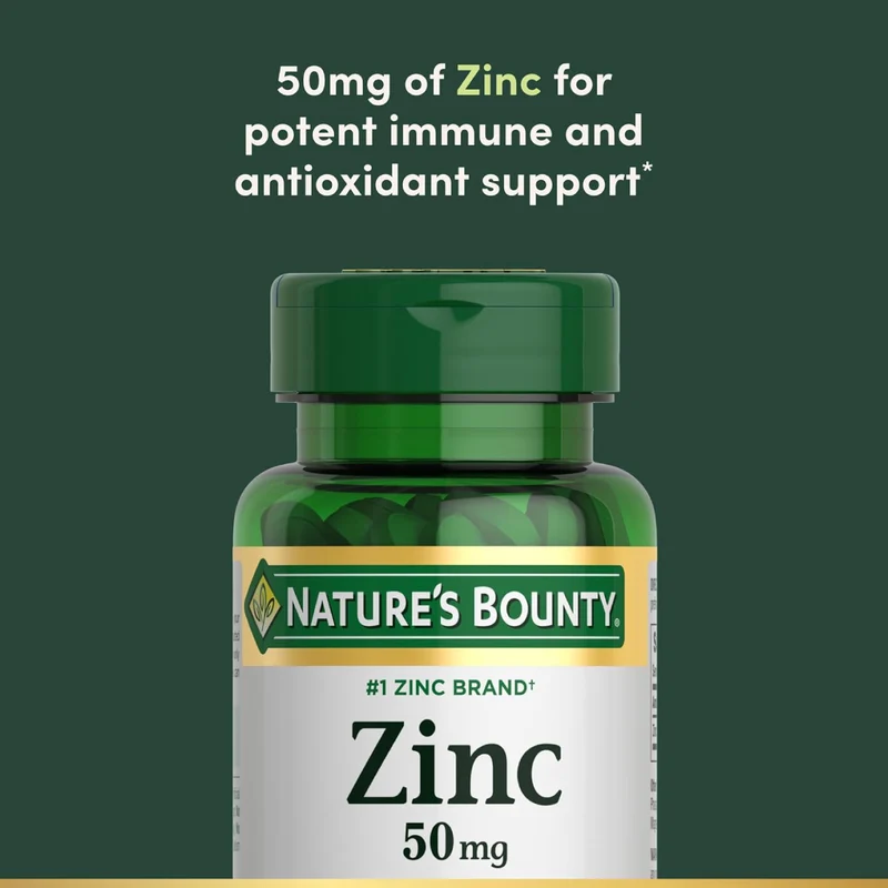Nature's Bounty - Zinc 50 mg | 100 Tablets