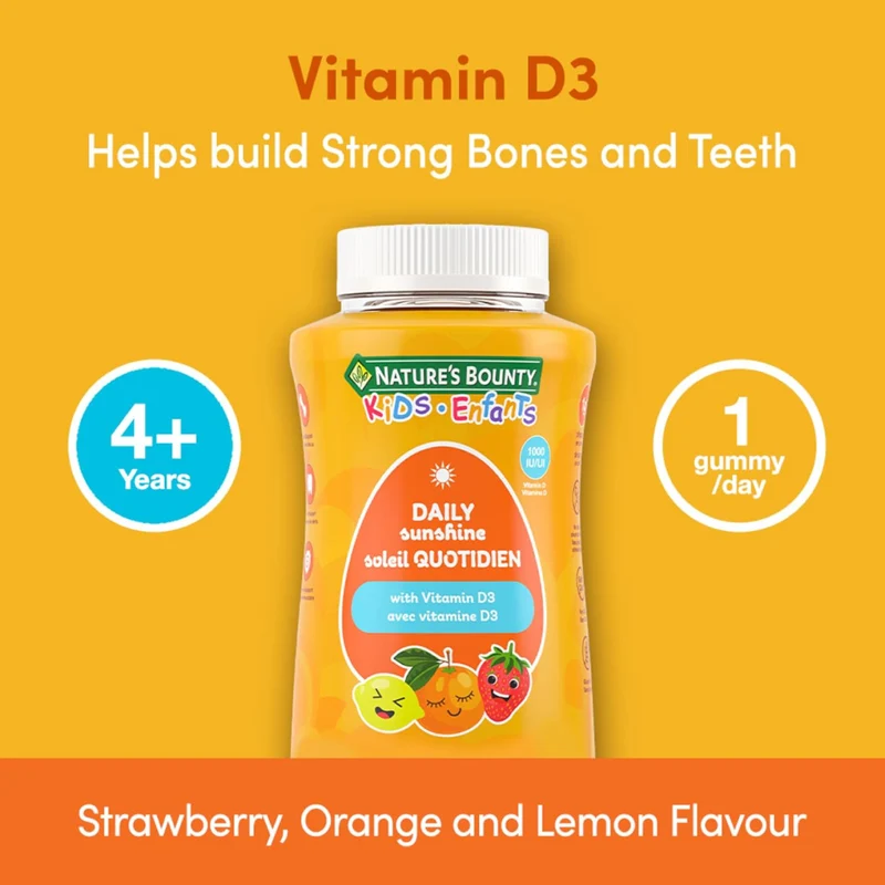 Nature's Bounty - Kids Daily Sunshine Vitamin D | 175 Gummies