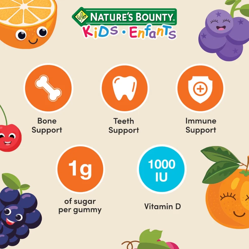 Nature's Bounty - Kids Daily Sunshine Vitamin D | 175 Gummies