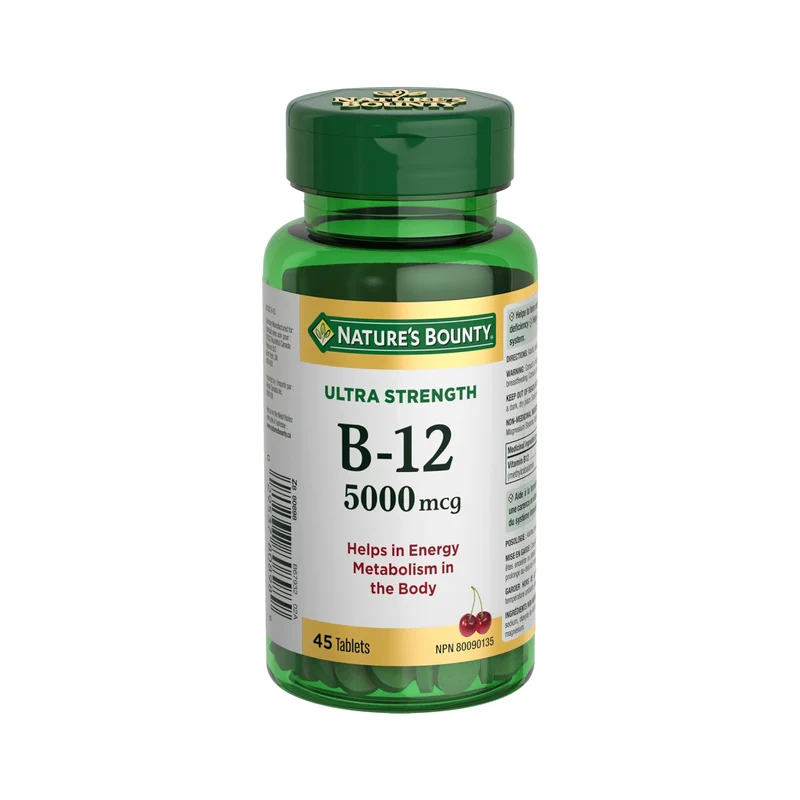 Nature's Bounty - Vitamin B12 5000 mcg | 45 Tablets