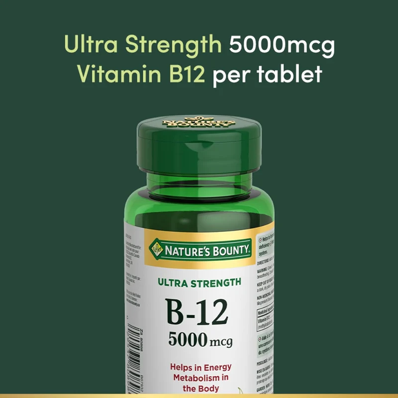 Nature's Bounty - Vitamin B12 5000 mcg | 45 Tablets