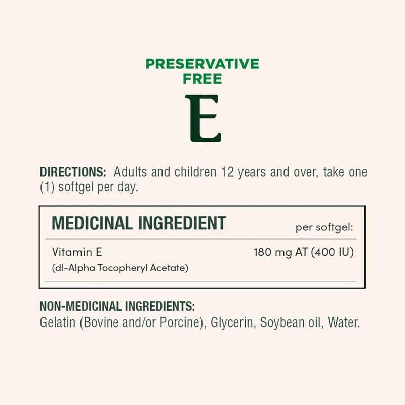 Nature's Bounty - Vitamin E | 200 Softgels