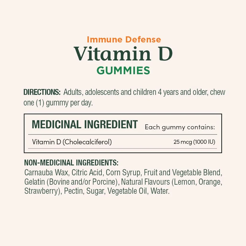 Nature's Bounty - Vitamin D 1000 IU | 175 Gummies
