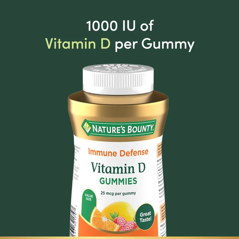 Nature's Bounty - Vitamin D 1000 IU | 175 Gummies