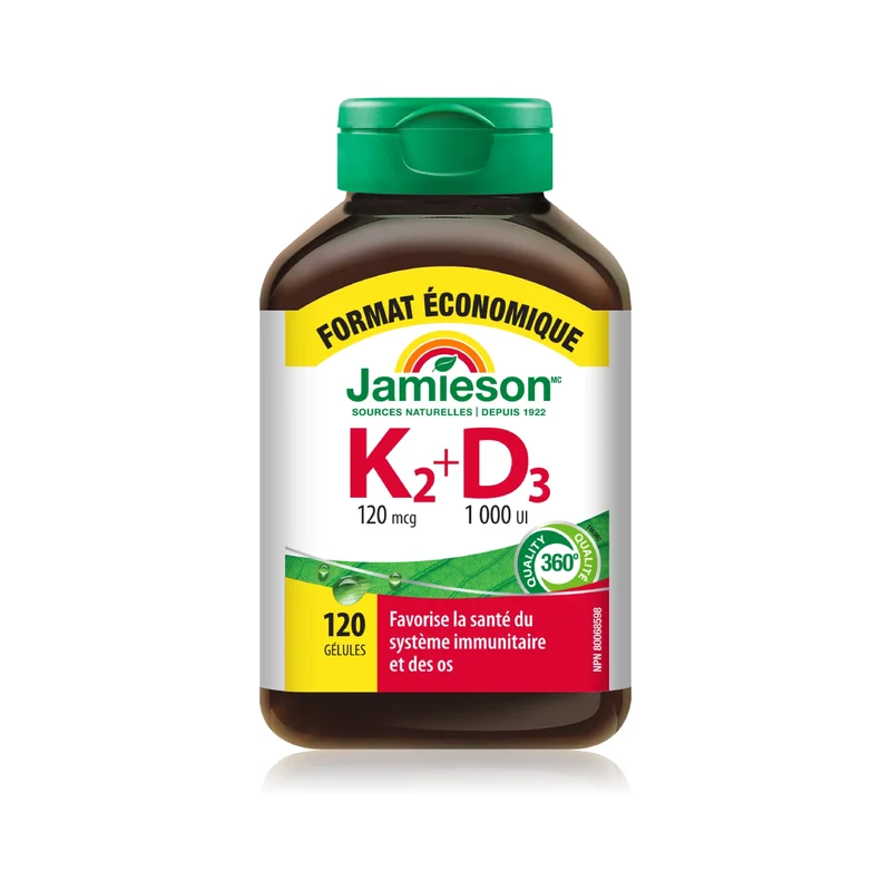 Jamieson - Vitamin K + D3 | 120 Softgels
