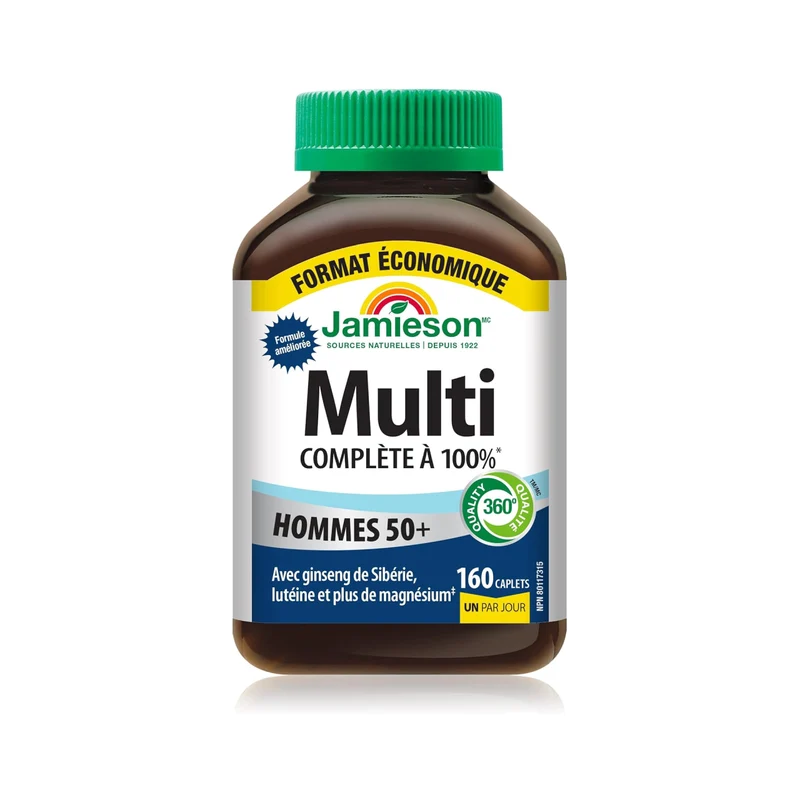 Jamieson - 100% Complete Multivitamin Men 50+ | 160 Caplets