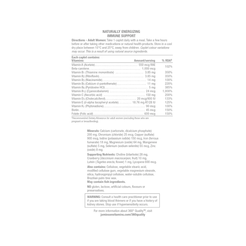 Jamieson - 100% Complete Multivitamin Women | 160 Caplets