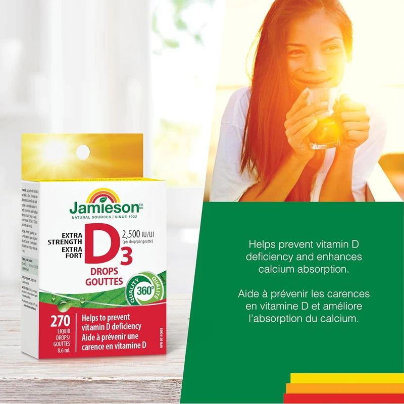 Jamieson - Vitamin D3 Liquid 2500 IU | 270 mL