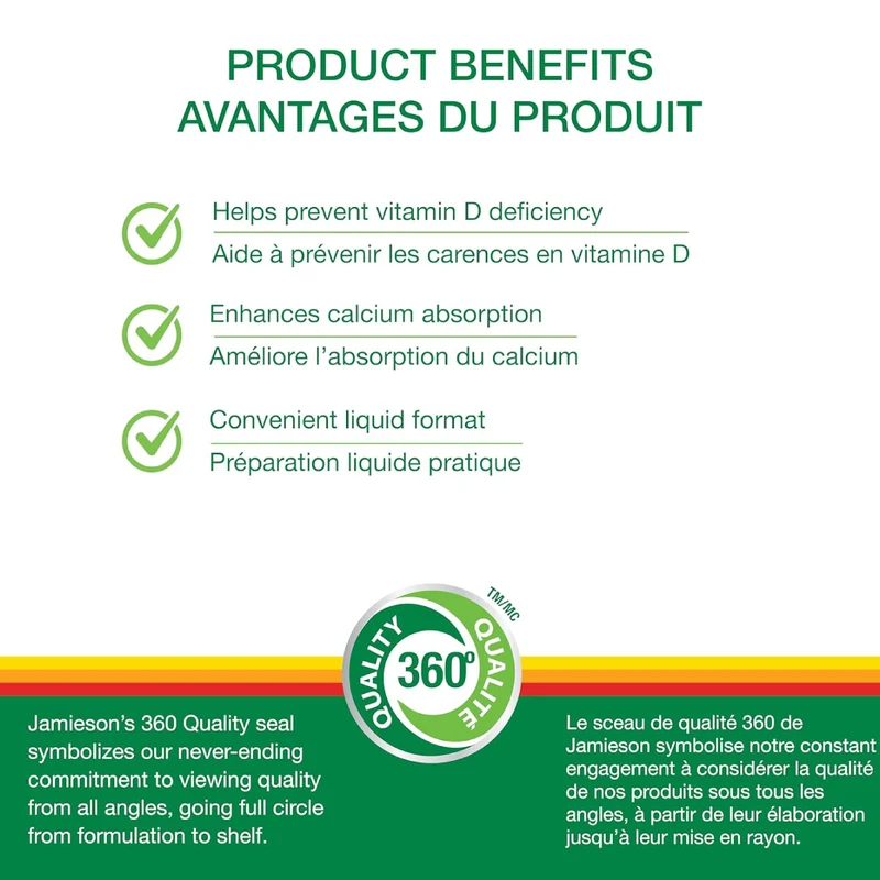 Jamieson - Vitamin D3 Liquid 2500 IU | 270 mL