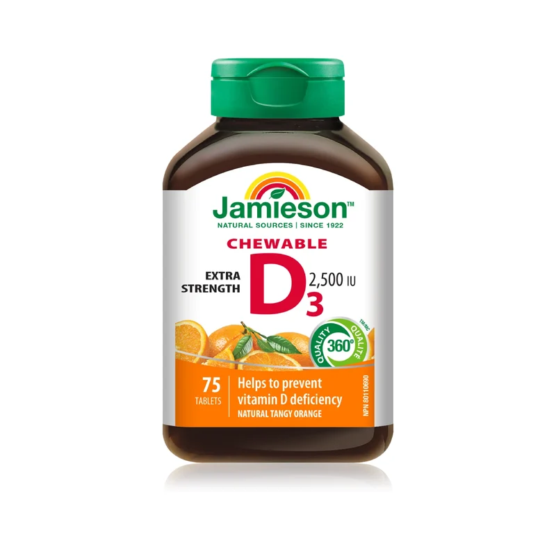 Jamieson - Vitamin D3 2500 IU Orange | 75 Softgels