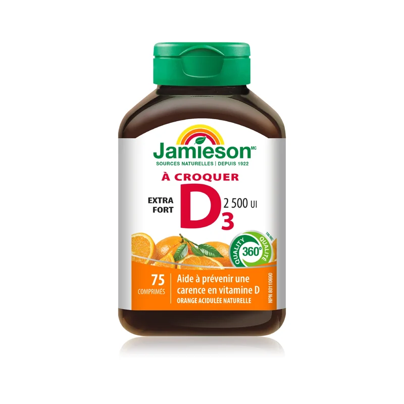 Jamieson - Vitamin D3 2500 IU Orange | 75 Softgels