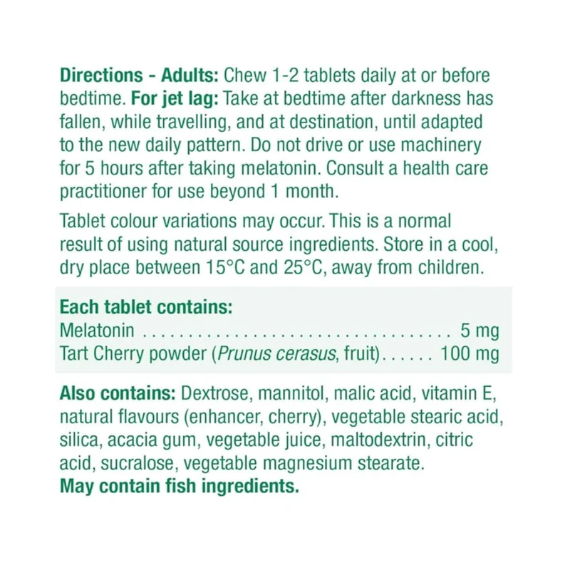 Jamieson - Melatonin Cherry | 30 Tablets