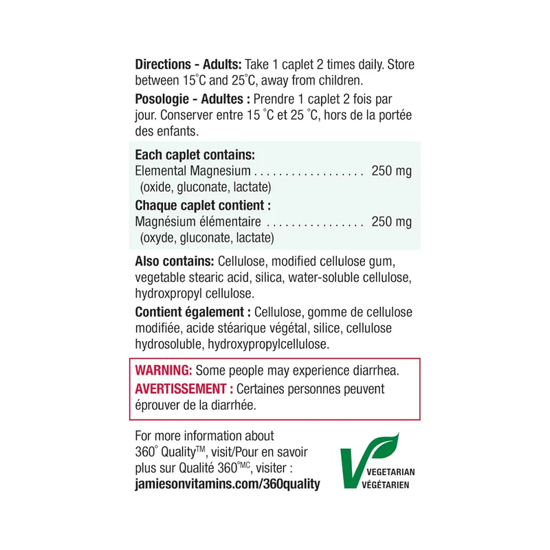 Jamieson - Magnesium 250 mg | 150 Caplets