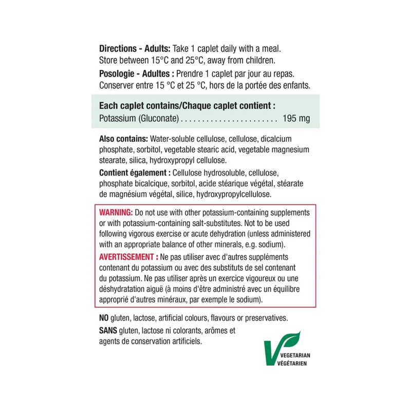 Jamieson - Potassium 195 mg Complete | 60 Tablets
