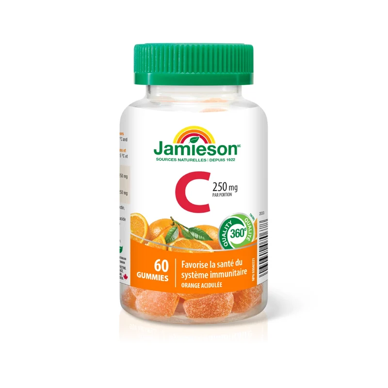 Jamieson - Vitamin C 250 mg Orange | 60 Gummies