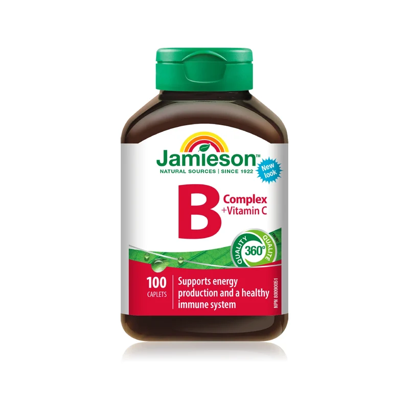 Jamieson - Vitamin B Complex with C 250 mg | 100 Tablets