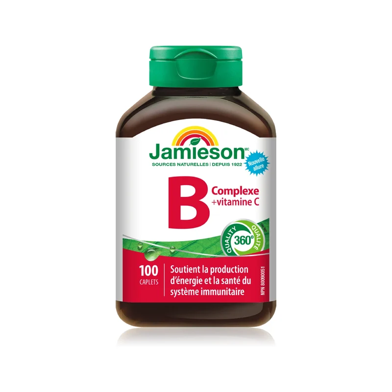 Jamieson - Vitamin B Complex with C 250 mg | 100 Tablets