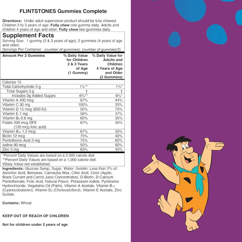 Flintstones - Complete Multivitamin | 180 Gummies