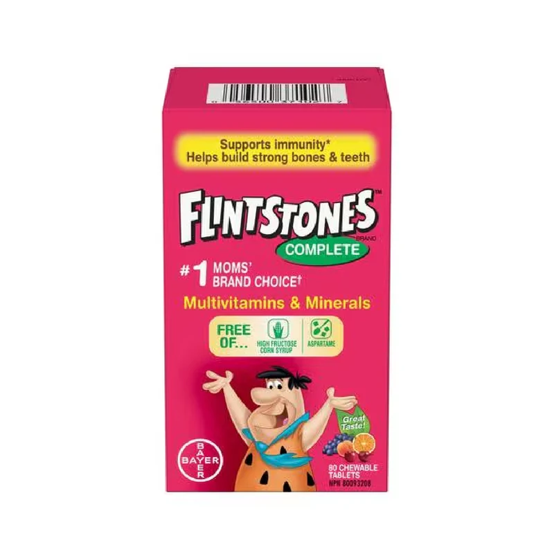 Flintstones - Complete Multivitamin | 80 Chewable Tablets