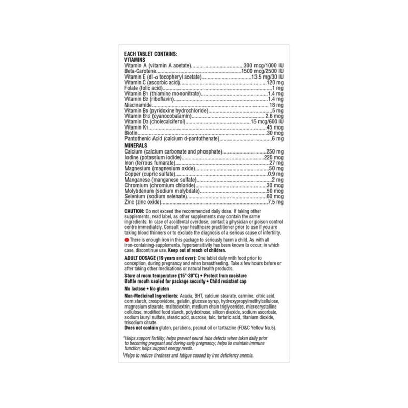 Centrum - Prenatal Supplement | 100 Tablets