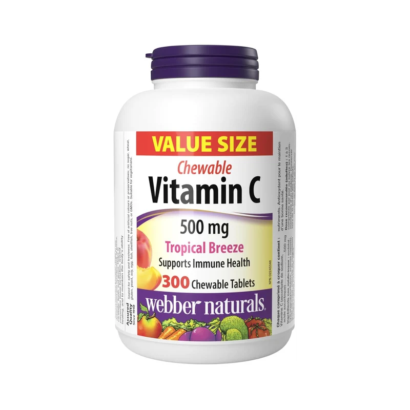 Webber Naturals - Vitamin C Tropical Burst | 300 Chewable Tablets
