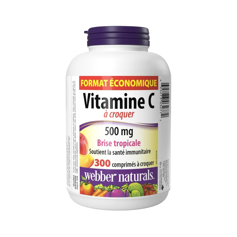 Webber Naturals - Vitamin C Tropical Burst | 300 Chewable Tablets