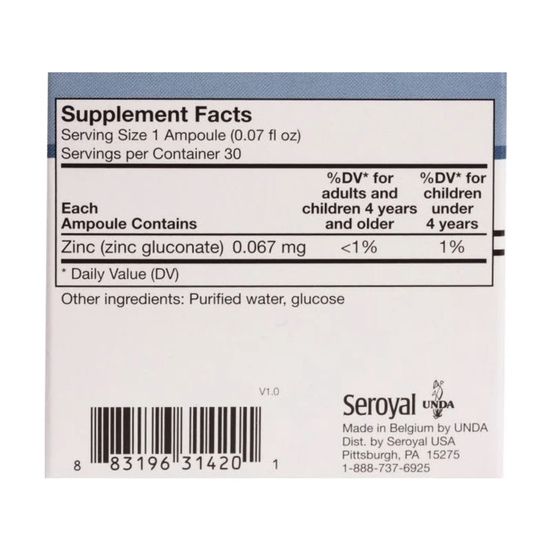 UNDA - Gammadyn Zn | 30 ampoules