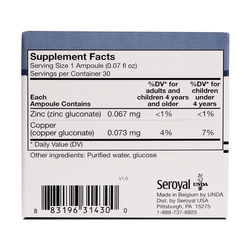UNDA - Gammadyn Zn-Cu | 30 ampoules