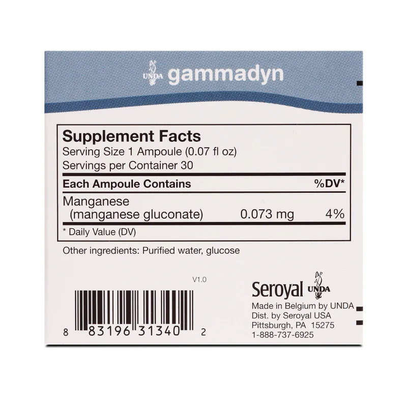 UNDA - Gammadyn Mn | 30 ampoules