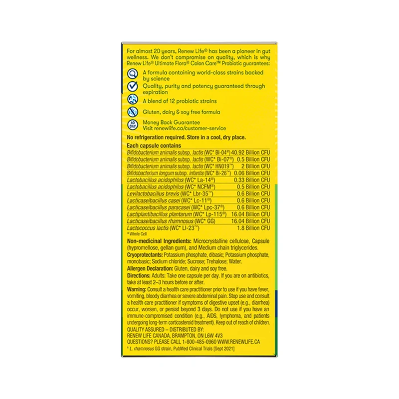 Renew Life - Ultimate Flora Colon Care 80Bil | 30 Capsules