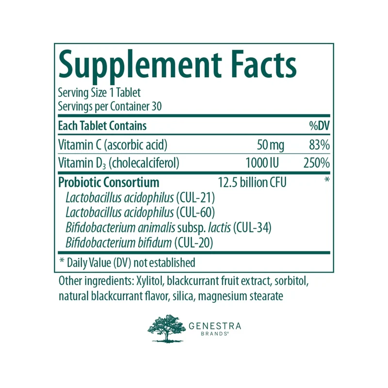 Genestra - HMF Fit For School, Children's Vitamins & Probiotic | 30 Tablets