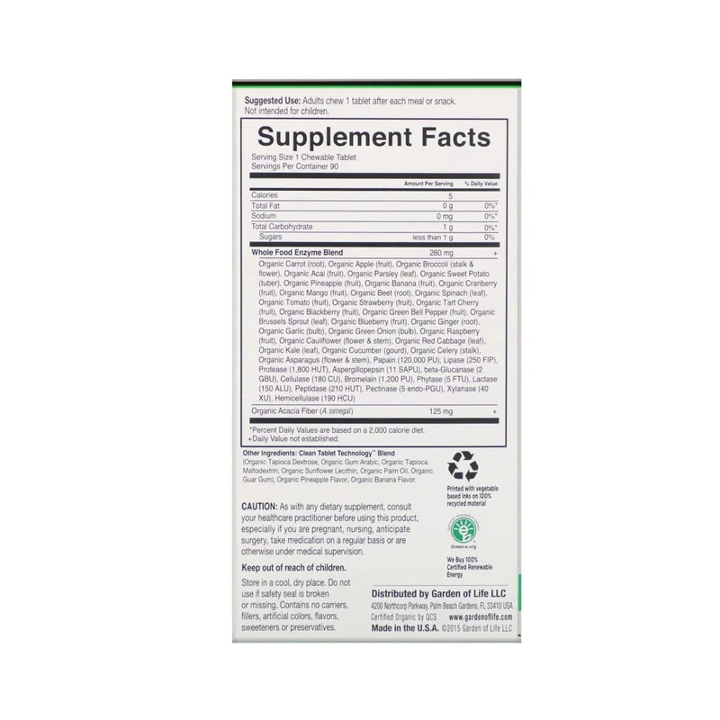 Garden of Life - Dr. Formulated Organic Digest+ | 90 ct
