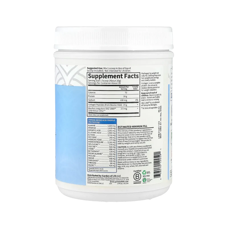 Garden of Life - Collagen Peptides | 560 g
