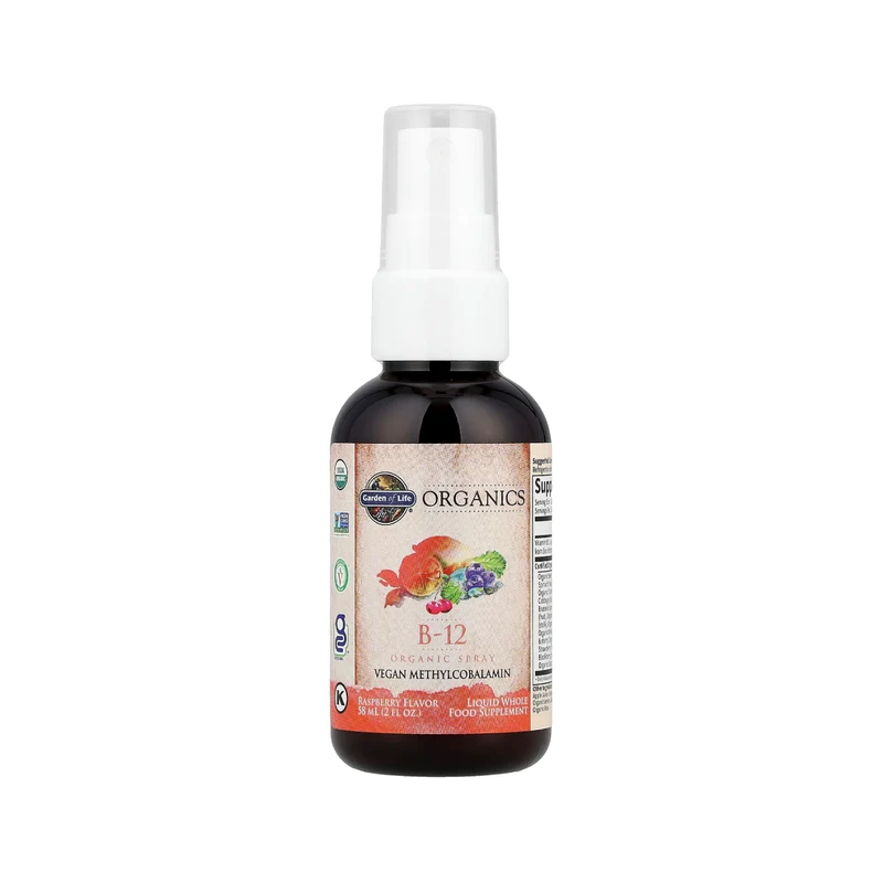 Garden of Life - Organics B-12 Organic Spray, Raspberry | 58 mL