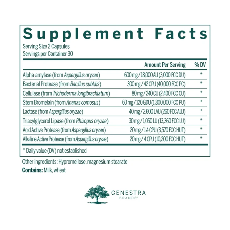 Genestra - V- Enzymes | 60 Capsules
