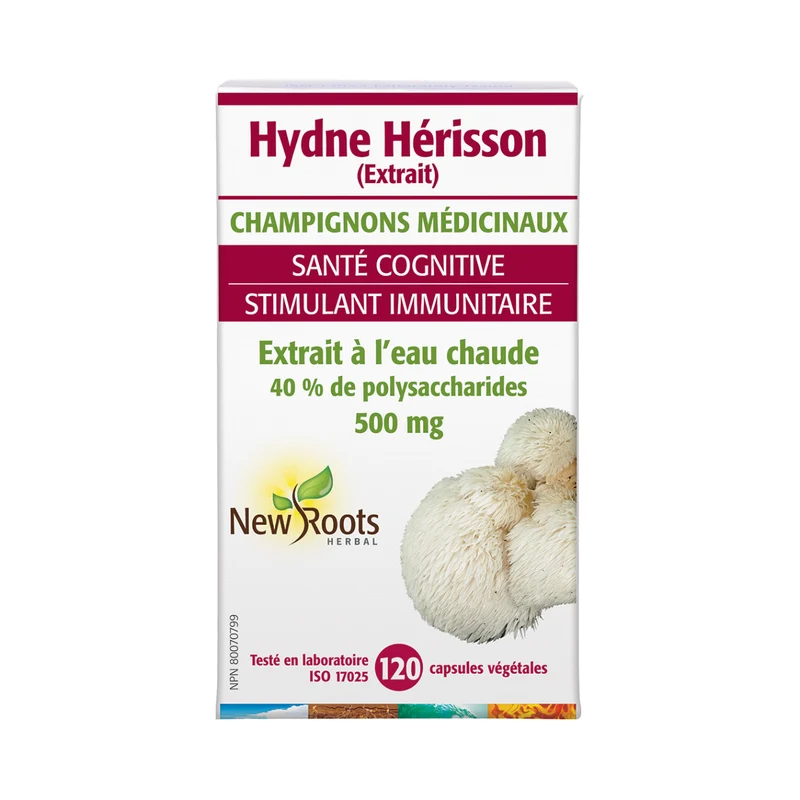 New Roots - Lion’s Mane 500 mg Hot-Water Extract | 120 capsules