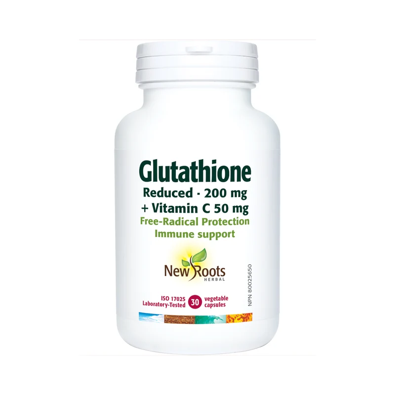 New Roots - Glutathione Reduced 200 mg + Vitamin C 50 mg | 30 capsules